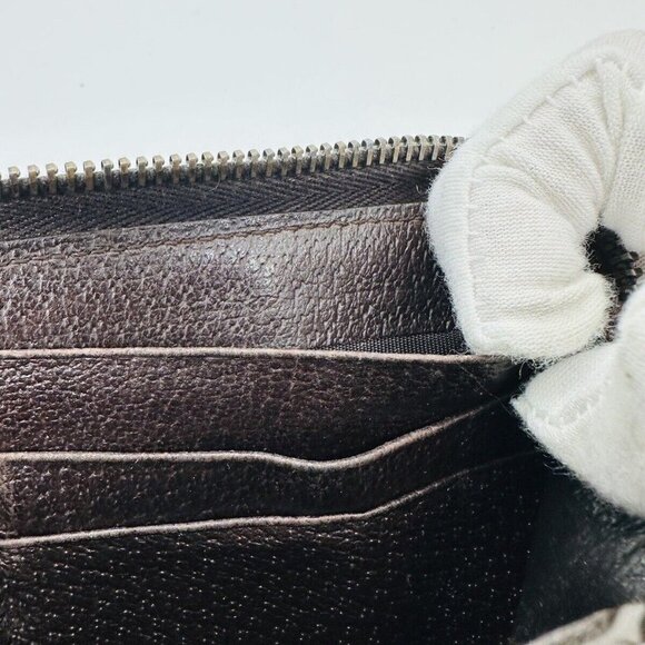 Gucci Large Double  G Monogrammed Zippy wallet Vintage Luxury Accessory - Picture 10 of 12